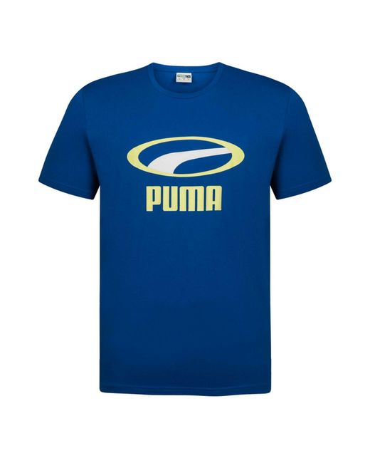 PUMA Blue Xtg Graphic Tee Casual Branded T-Shirt Top 595663 73 for men