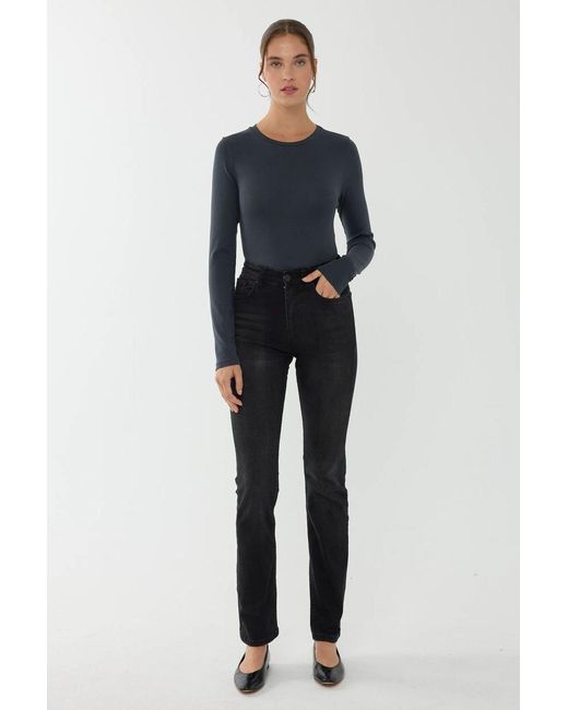 Hiccup Blue Basic Long Sleeve Top