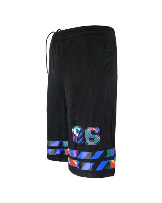 PUMA Black X Dee & Ricky Shorts Mesh Training Basketball Long Pants 570452 01 for men