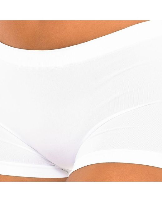 Intimidea White Seamless Florida Panty Boxer 410098