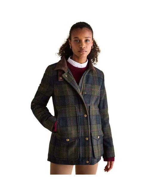 Joules Black Fieldcoat Tweed Jacket