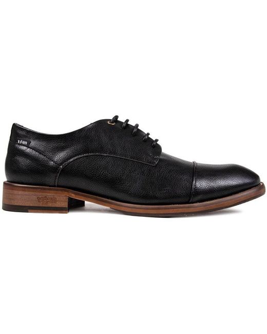 V.Gan Black Vegan Ginger Derby Shoes for men