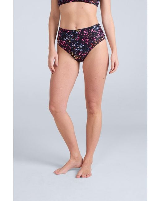 Mountain Warehouse Blue 'Bondi' Wrap Bikini Bottom High Waist Chlorine & Salt Water Resistant Swimwear