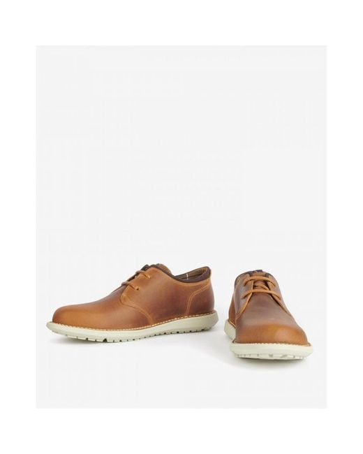 Barbour White Acer Derby Shoes for men