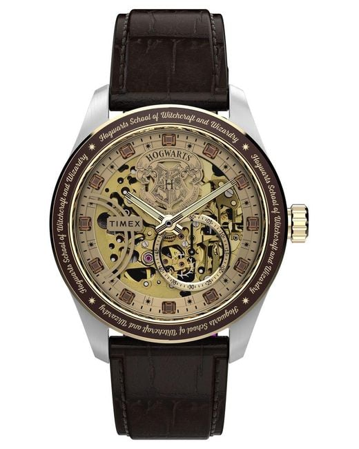 Timex Metallic Harry Potter X Waterbury Watch Tw2Y75500 Leather for men