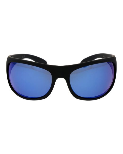 Polaroid Blue Black Plastic Sunglasses