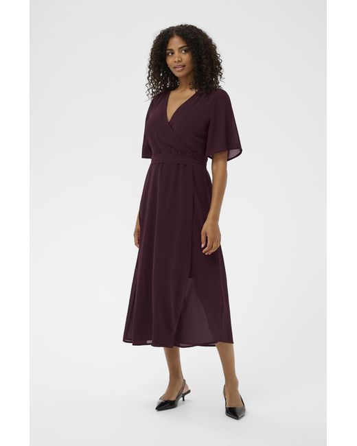 Kaffe Jurk Kabelle Jurk Regular Fit in het Red