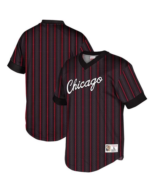Mitchell & Ness Red Nba Chicago Bulls Wordmark Mesh T-Shirt for men