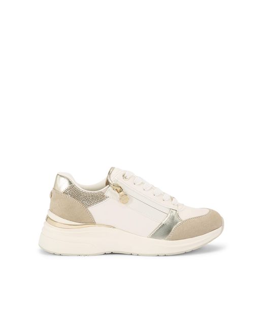 Carvela Kurt Geiger Natural Statement Zip Runner Sneakers