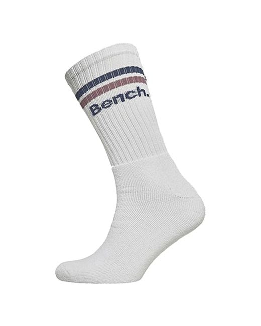 Bench Gray 5 Pairs Crew Cotton Socks for men