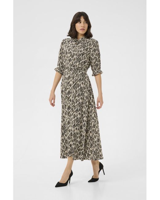 Kaffe Jurk Regular Fit Multicolour in het White