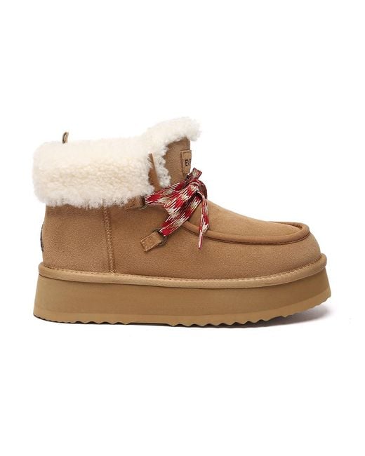 EverAu Australia Brown Ever Au Lapwing Ankle Platform Boots