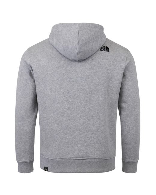The North Face Gray Fine Light Hoodie Cotton for men