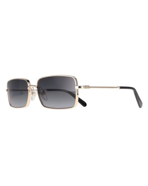 Marc Jacobs Gray Rectangle Dark Gradient 771/S Metal