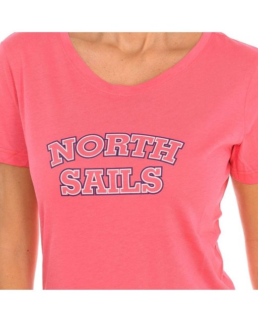 North Sails Pink Womenss Short Sleeve T-Shirt 9024320