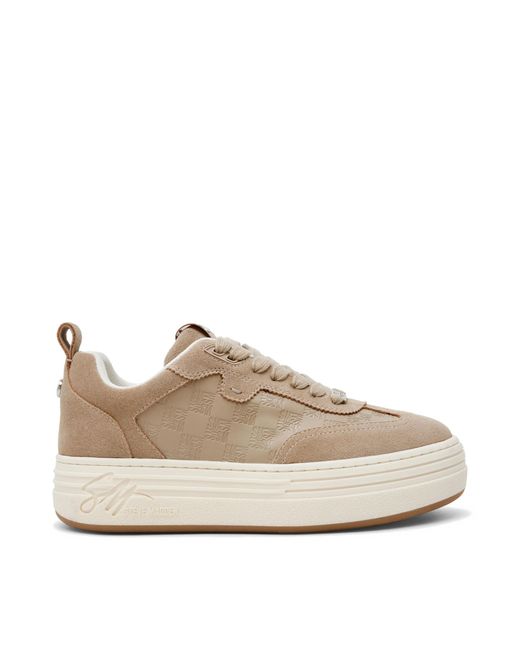 Steve Madden Natural Suede Catapult 275 Sneakers