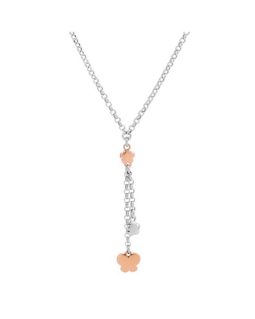 Orphelia Metallic 'Lorelei' 925 Sterling Set: Chain + Bracelet + Earrings