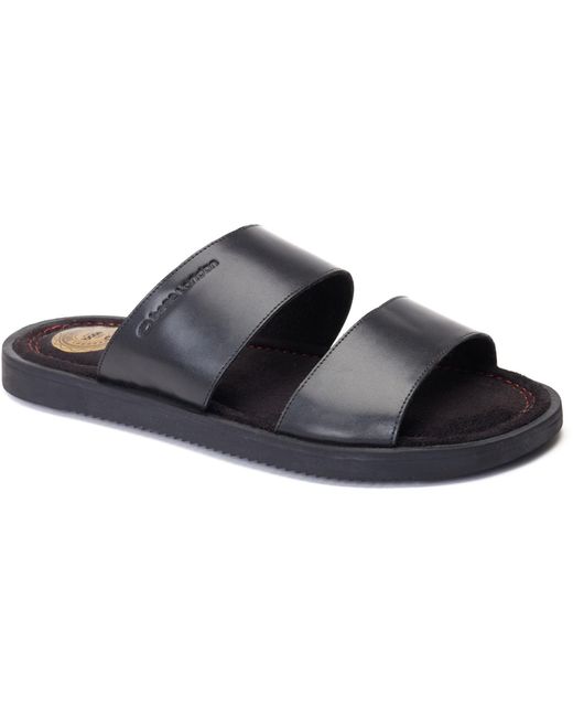 Base London Maven Herren Sandalen Aus Schwarzem Leder in Black für Herren