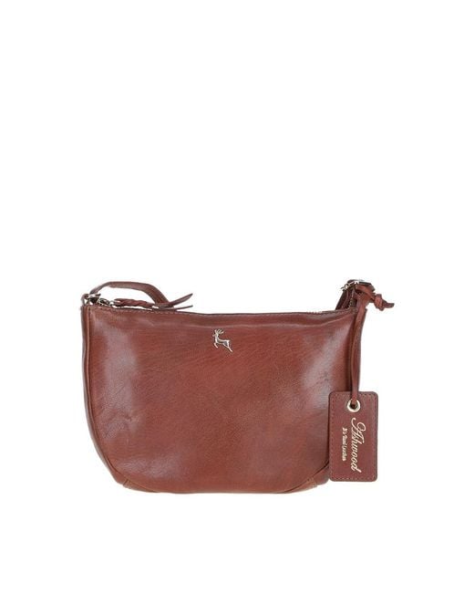 Ashwood Leather Purple 'Naomi' Real Compact Crossbody Bag