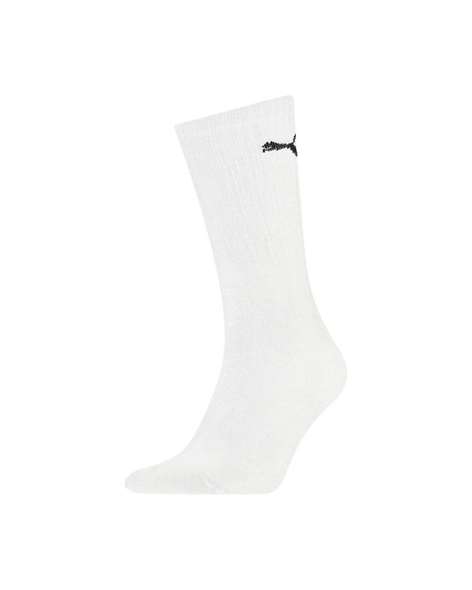 PUMA White Adult Crew Sports Socks (Pack Of 3)