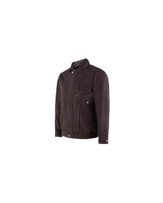 Infinity Leather Gray Nappa Bluson Tailored Bomber Jacket for men