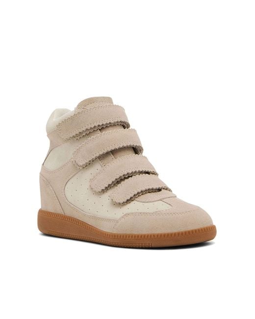 Steve Madden Natural Leather Mustang Trainer Sneakers