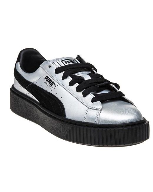 PUMA Black Basket Platform Explosive Trainers