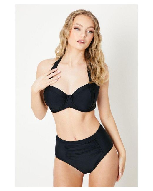 Black tummy control bikini bottoms deals