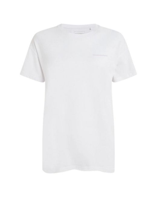 Craghoppers White Ladies Back Print T-Shirt (Optic)