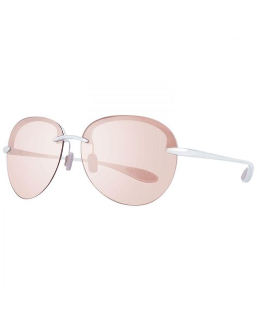 Police Pink Oval Mirrored Sunglasses for men
