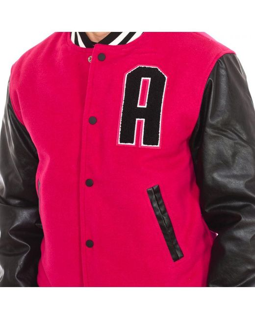 Attica Sporting Goods Red At-Fw22-023 Baseball Jacket for men