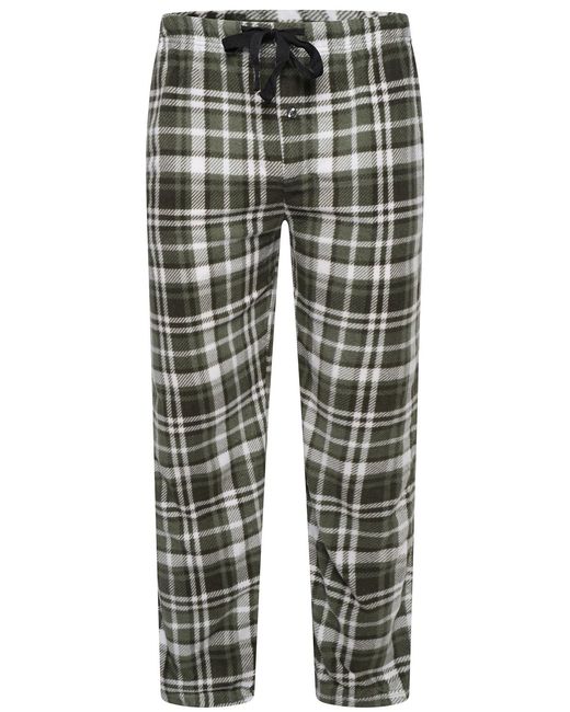 Kruze By Enzo Green Lightweight Fleece Pajama Bottoms for men