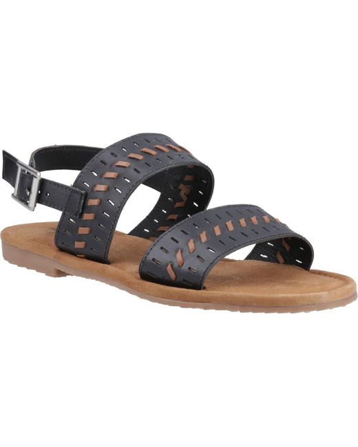 Hush Puppies Blue Hadley Leather Sandals