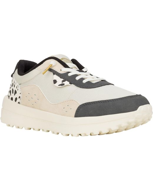 HeyDude White Hayden Shine /Multi Trainers