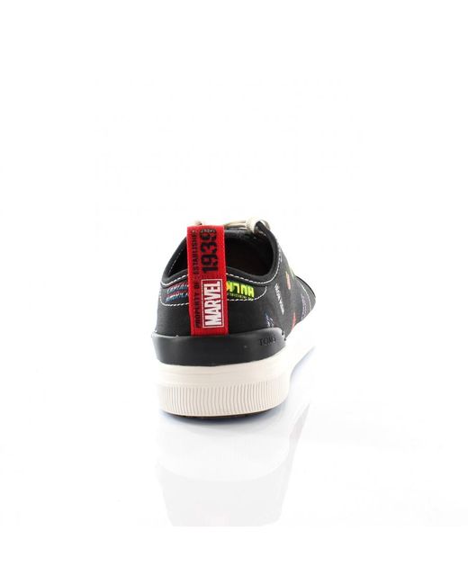 TOMS Black X Marvel Trvl Lite Low Trainers Textile for men