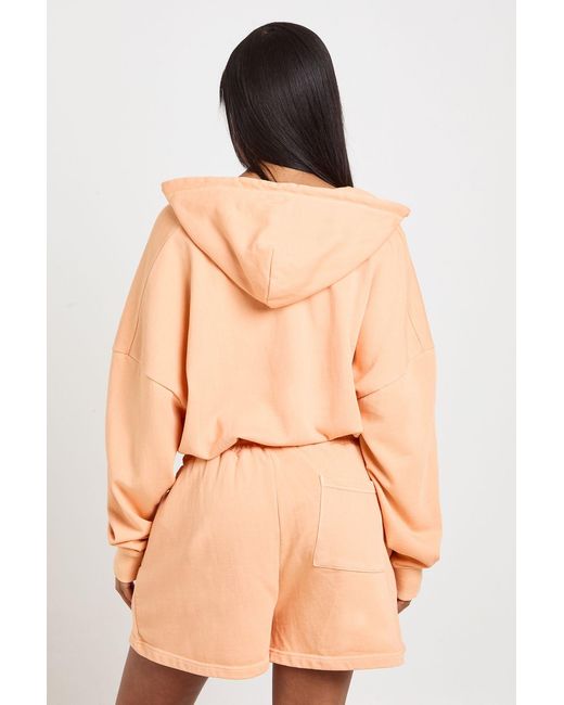 Boohoo Natural Washed Loopback Sweat Short