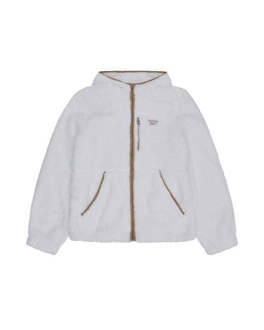 Reebok Gray Ladies Double Monkey Fleece Jacket