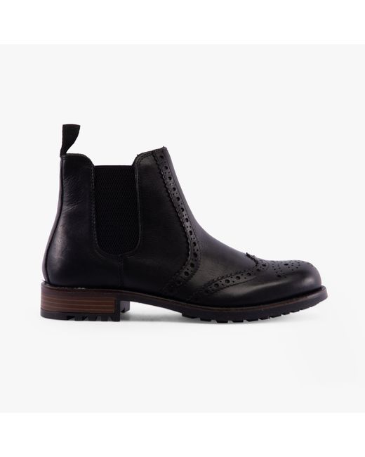 Bandwagon Black Band Wagon Elgin Chelsea Boots for men
