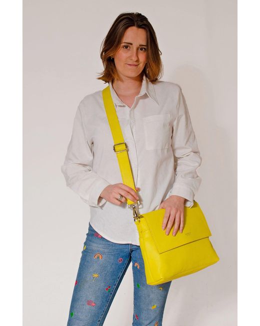 Osprey Yellow Crossbody Bag Leather