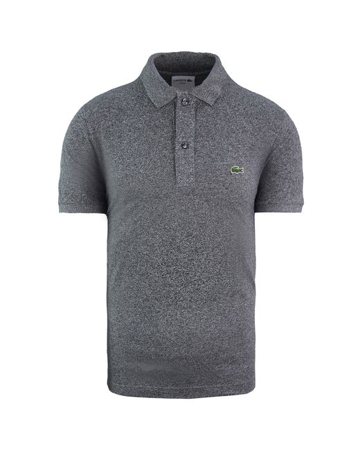 Lacoste Gray Paris Polo Regular Fit Shirt Cotton for men