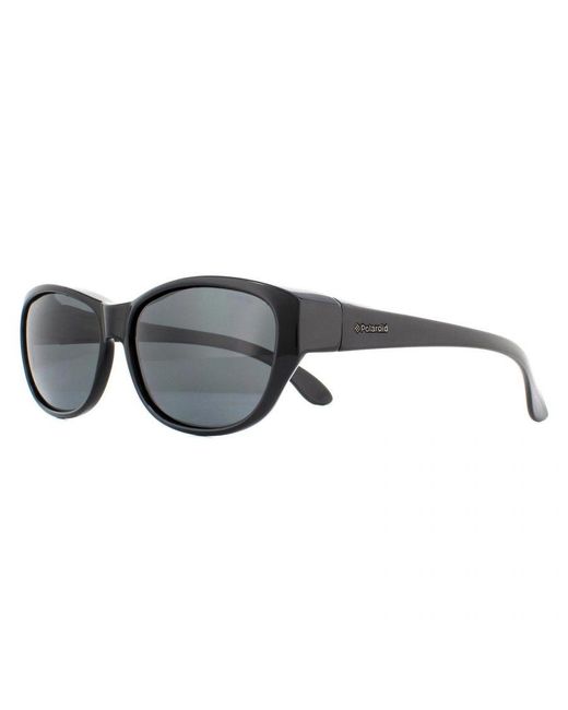 Polaroid Gray Suncovers Wrap Polarized Sunglasses for men