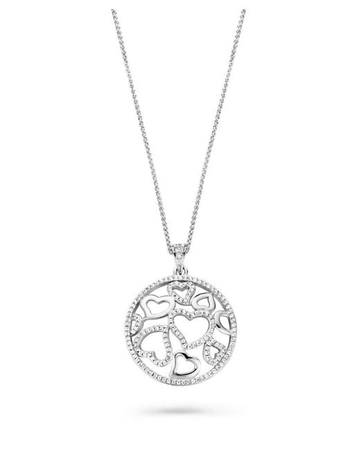 Orphelia White 925 Sterling Chain With Pendant