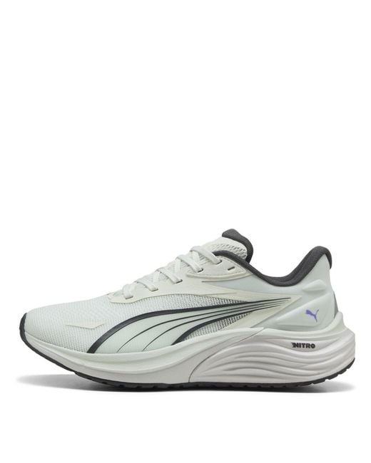 PUMA White Electrify Nitro 4 Running Shoes