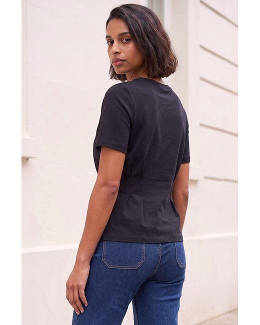 D.u.s.k Blue Pintuck Stretch T-Shirt