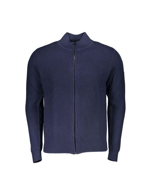 North Sails Blue Cotton Cardigan for men