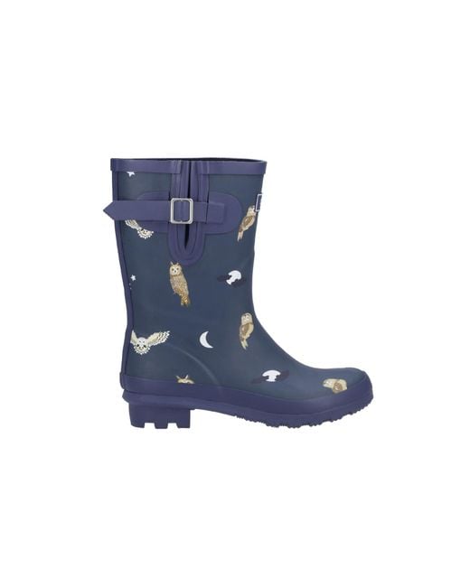 Cotswold Blue Woodland Mid Wellington Boots
