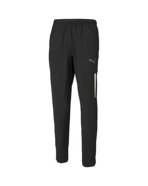 PUMA Black Teamliga Sideline Pants Tracksuit Bottom for men