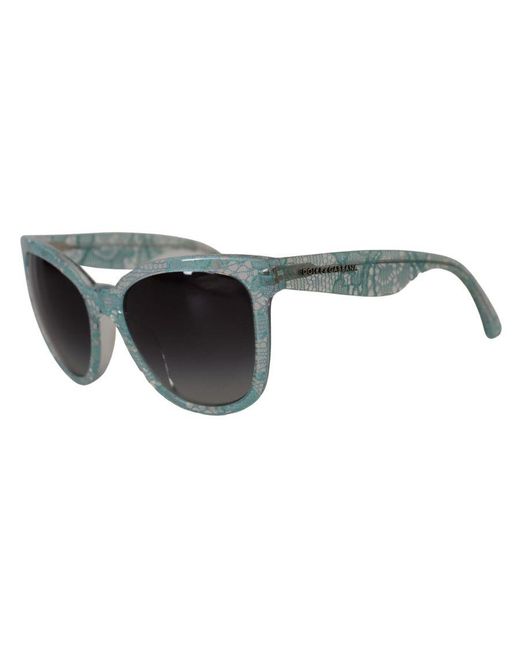 Dolce & Gabbana Black Lace Acetate Butterfly Sunglasses