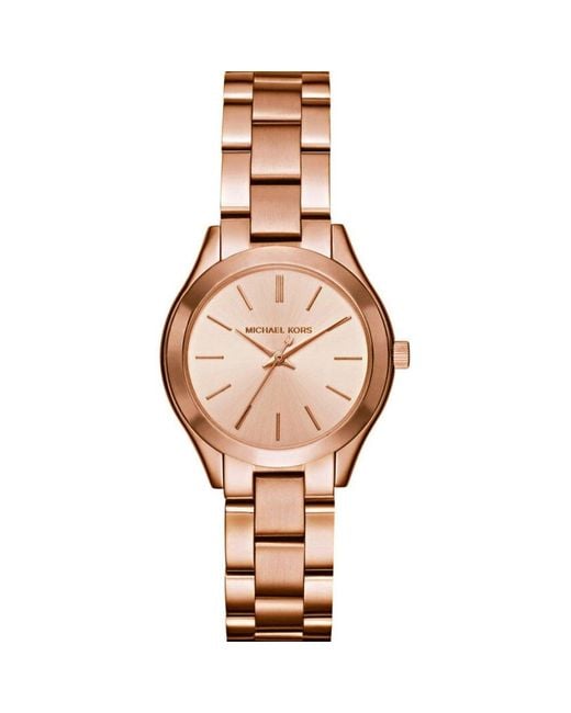 Michael Kors Metallic Ladies' Slim Runway Watch Mk3493