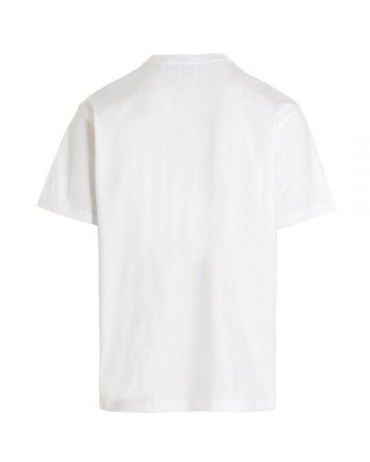 Burberry White 1856 Logo T-Shirt for men